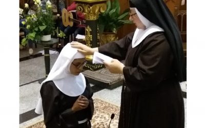 Clarisas de Villarrobledo. Encuesta a Sor Juana Mª en el día de su profesión religiosa.